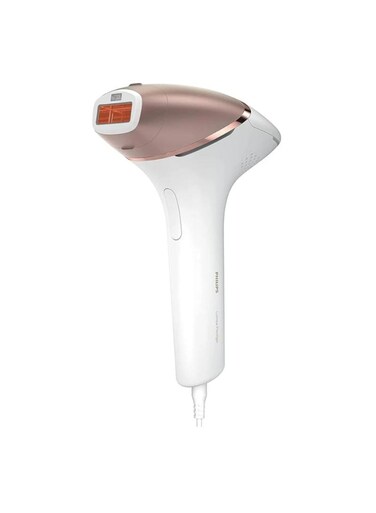 جهاز إزالة الشعر فيليبس لوميا IPL سلسلة 8000 – أبيض / ذهبي وردي، بتقنية IPL المتقدمة، تقليل طويل الأمد لنمو الشعر، مناسب للاستخدام على الوجه والجسم