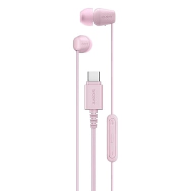سماعة أذن سلكية Sony داخل الأذن، وردي، IER-EX15C