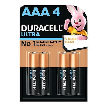 بطاريات قلوية Optimum AAA Ultra Power من دوراسيل 4 قطع متعددة الألوان 37337