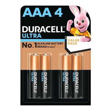 بطاريات قلوية Optimum AAA Ultra Power من دوراسيل 4 قطع متعددة الألوان 37337