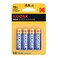 بطاريات قلم AA Max طويلة الأمد Super Alkaline من كوداك 4 قطع أزرق وأصفر