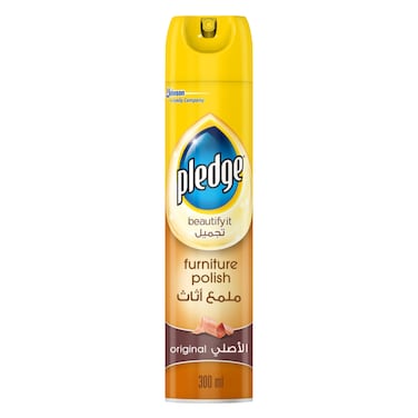 Pledge Furniture Polish and Cleaner Spray, Original, 300ml