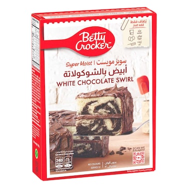 بيتي كروكر سوبرمويست خليط كيك أبيض بالشوكلاته 500 جرام