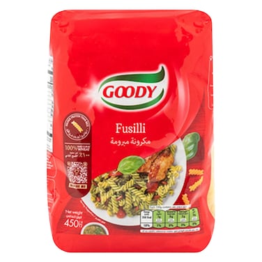 قودي مكرونة مبرومة فوسيلي 450 جرام
