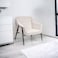 Fabric single chair - beige