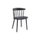 Black plastic single chair, 45 x 48 x 76 cm