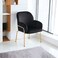 Black velvet single chair, 55 x 60 x 84 cm