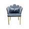 Velvet single chair 70x60x50 cm