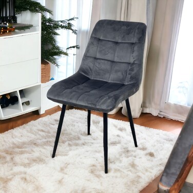 كرسي  مفرد  رمادي 55×50×81سم