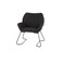 كرسي مفرد  اسود   قماش 55×65×81سم