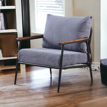 Single fabric chair, 62 x 54 x 82 cm