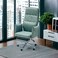Leather swivel office chair