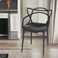 Black plastic single chair 68-38-40