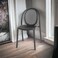 Black plastic single chair 70-38-40