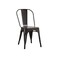 Black iron single chair