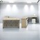 Beige wooden desk, 160 x 80 x 75 cm