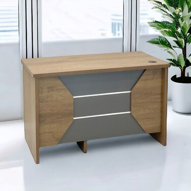 Brown wooden desk - 120 x 55 x 75 cm
