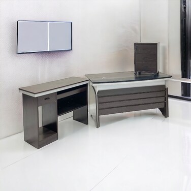 Coffee wood desk 180 x 85 x 75 cm