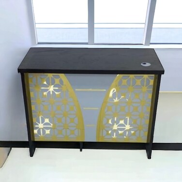 Brown wooden desk 100 x 50 x 75 cm