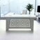 White wooden desk 180 x 85 x 75 cm