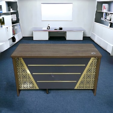 مكتب خشب بني  100×50×75سم