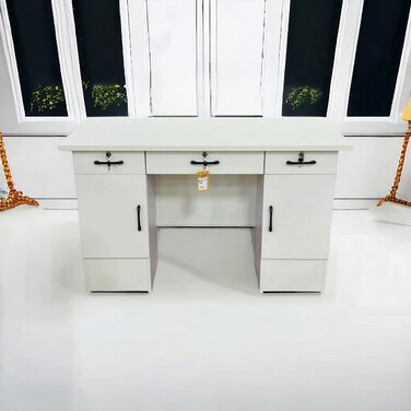 مكتب خشب ابيض- 120×55×75سم