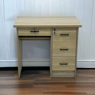 Brown wooden desk - 80 x 50 x 75 cm