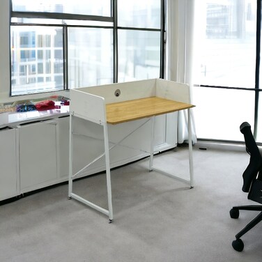 White wooden desk - 100 x 50 x 92 cm