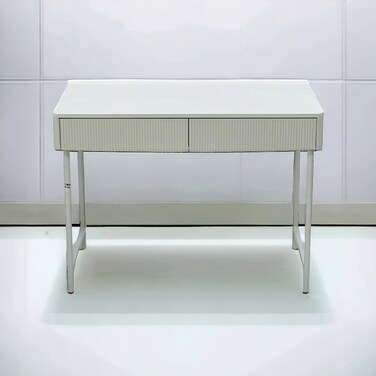 White wooden desk - 100 x 50 x 75 cm