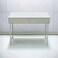 White wooden desk - 100 x 50 x 75 cm