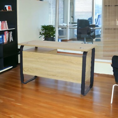 Wooden desk 120 x 60 x 75 cm - light brown