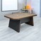 Brown wooden desk 240 x 120 x 75 cm