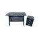 Glass desk, size 120 x 60 x 75 cm - black