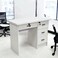 White wooden desk 120 x 60 x 75 cm