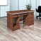 Light brown wood desk, 160 x 80 x 75 cm