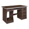 Dark brown wood desk, 140 x 70 x 75 cm