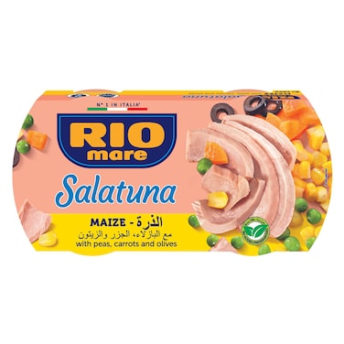 ريو ماري سلاتونا خلطة الذرة سلطة الخضار مع التونه 160 جرام × 2