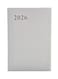 2026 Diary, Daily Planner Notebook,  Cloth Cover, Thick Paper - Grey