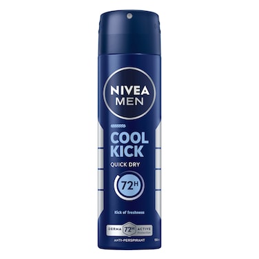 NIVEA MEN Deodorant Spray for Men, 48h Protection, Cool Kick Fresh Scent, 150ml