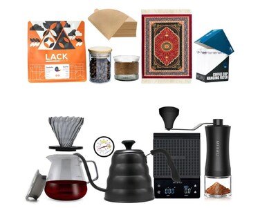 مجموعة تحضير V60 بكج من 11 قطعة