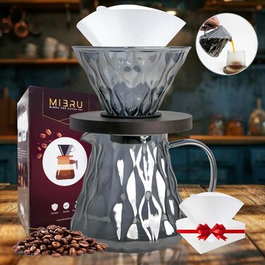 3 in 1 Drip Coffee Maker Set Grey