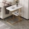 1st Modern White And Gold Side Table 30*50*58cm
