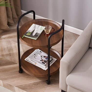 1st Brown And Black Mobile Dining Table From First