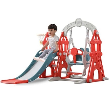 مرجيحة وزحليقة اطفال 3 في 1 للأماكن الداخلية والخارجية