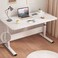 1st Standing Desk With Adjustable Height With Wooden Top 120cm White From First