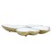 Alsaif Gallery India White And Gold Divided Serving Platter