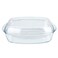 صينية بغطاء بايركس شفاف