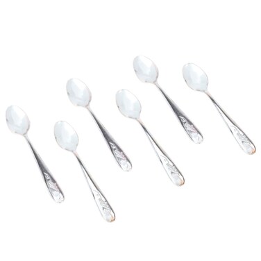 Alsaif Gallery Japanese Silver Tea Spoon Set 6 Pieces