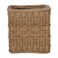 Alsaif Gallery Brown Square Wicker Basket