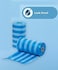 Amchi Baby Disposable Scented Bags pack of 6 rolls/120 Bags with Dispenser- Blue
